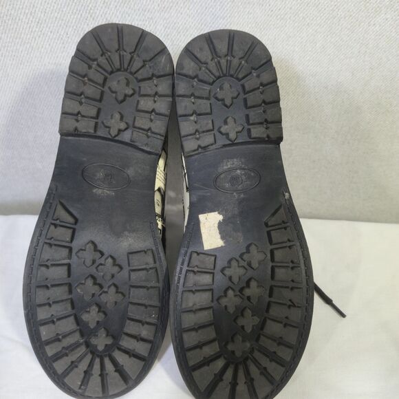 Shoe Republic LA Boots Vogue Magazine Size 8.5 Graphic Black White - Picture 6 of 16